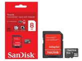 CARTÃO DE MEMORIA SANDISK 8GB MICROSDHC