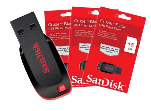 PENDRIVE SANDISK 16GB CRUZER BLADE